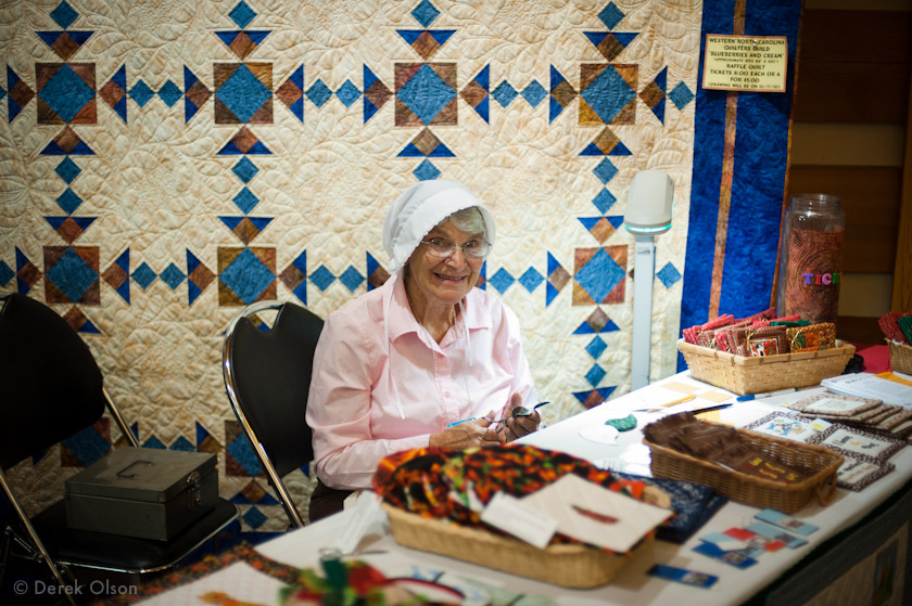 Quilting lady