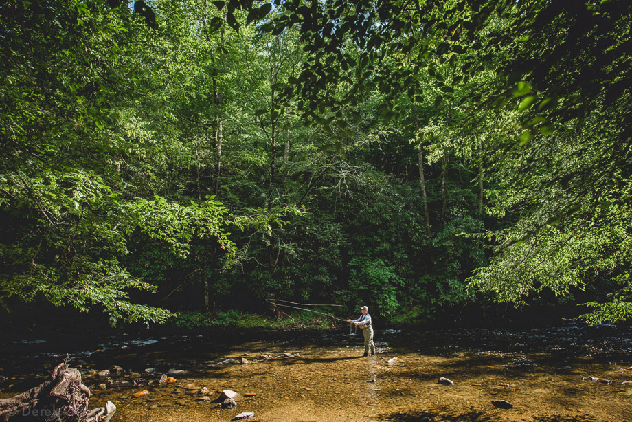 Fly fishing photography